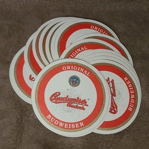 vintage budweiser beer mats from germany